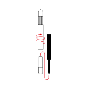 Changing refills: LAMY pico